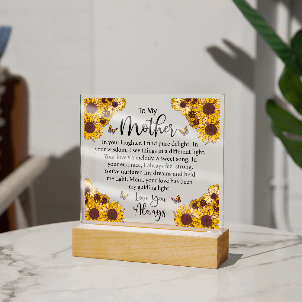 Keepsake Acrylic Bundle - To My Mother, In Your Laughter, I Find Pure Delight