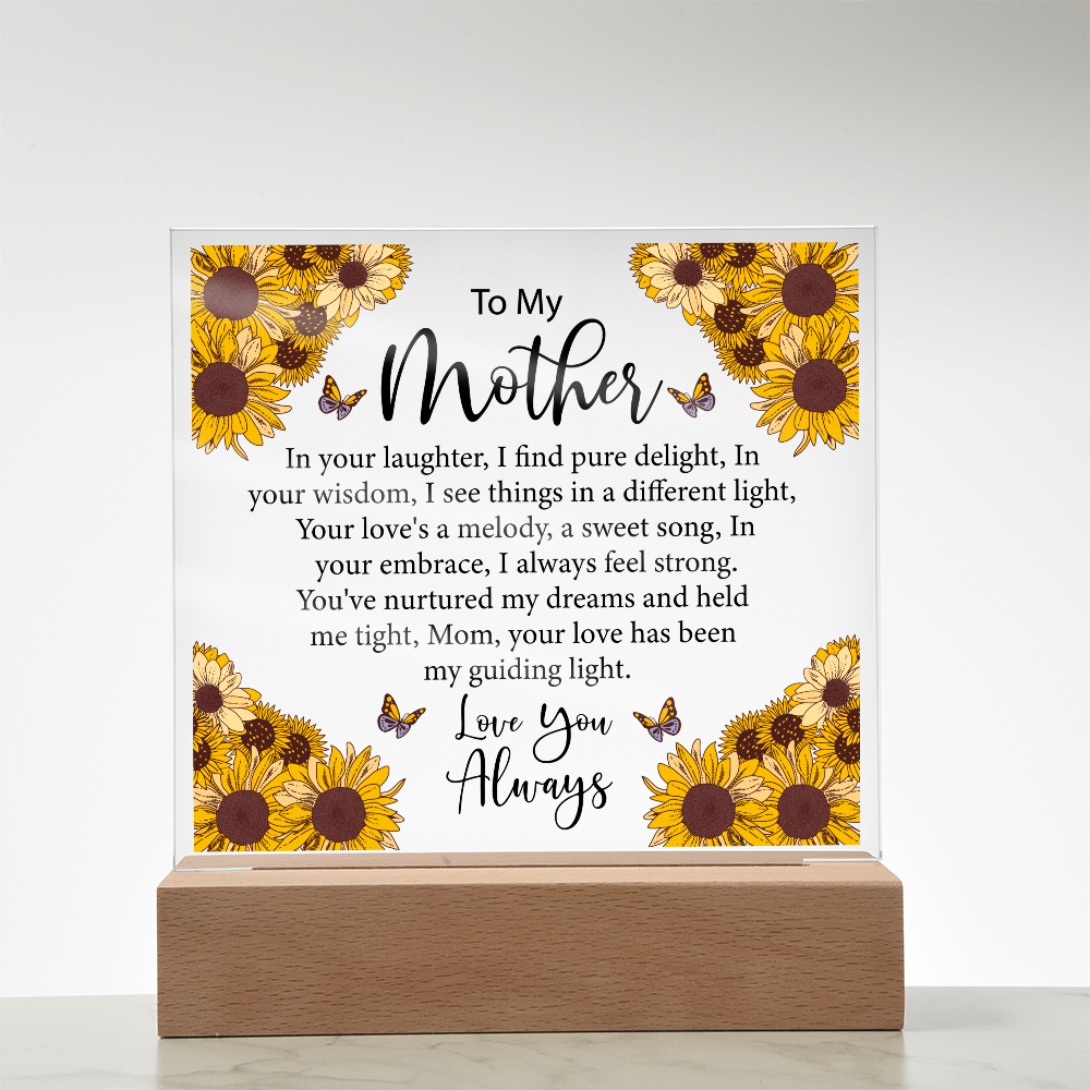 Keepsake Acrylic Bundle - To My Mother, In Your Laughter, I Find Pure Delight