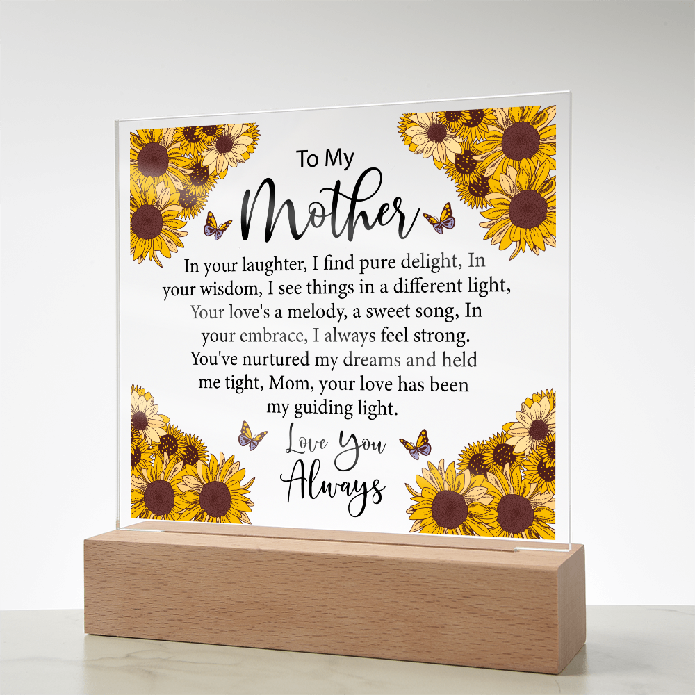 Keepsake Acrylic Bundle - To My Mother, In Your Laughter, I Find Pure Delight
