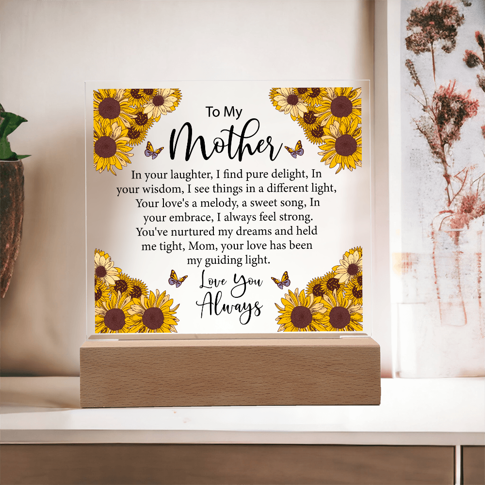 Keepsake Acrylic Bundle - To My Mother, In Your Laughter, I Find Pure Delight