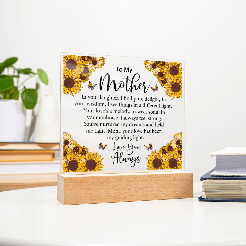 Keepsake Acrylic Bundle - To My Mother, In Your Laughter, I Find Pure Delight