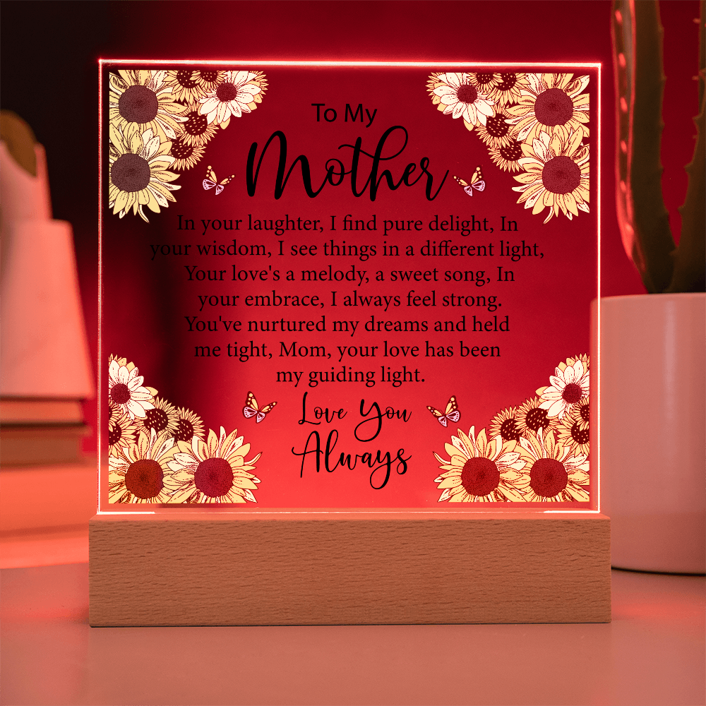Keepsake Acrylic Bundle - To My Mother, In Your Laughter, I Find Pure Delight