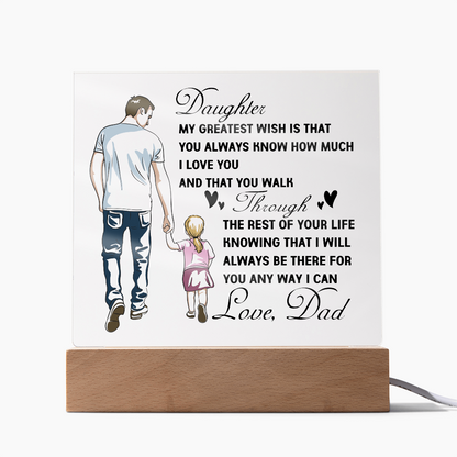 Keepsake Acrylic Bundle - Daughter My Greatest Wish That You Know How Much I Love You