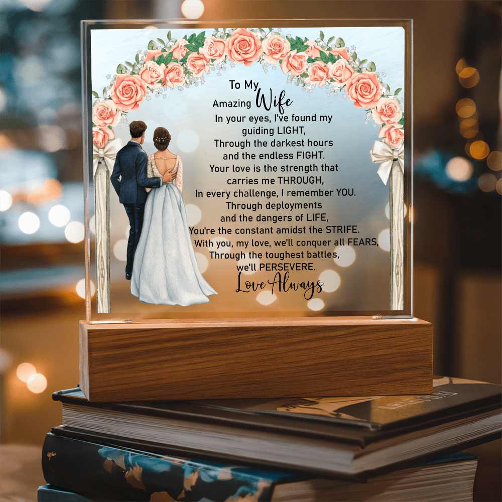 Keepsake Acrylic Bundle - To My Amazing Wife, In Your Eyes I've Found My Light